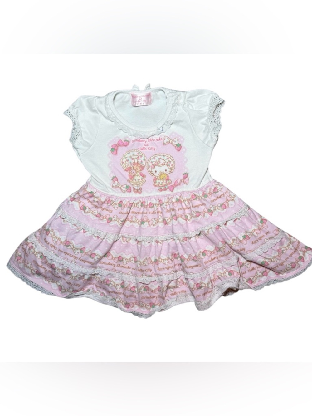 Rare Strawberry Shortcake & Hello Kitty baby dress